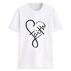 Women's Summer Fashion Cross Faith T-Shirt, Short Sleeve