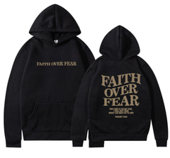 Faith Over Fear Hoodie - Casual Loose Fit (One Piece)