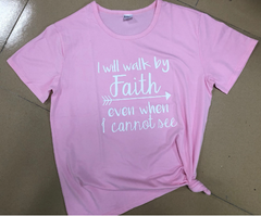 "Will Walk By Faith Graphic T-Shirt for Men and Women"