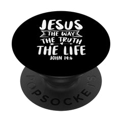 Jesus The Way The Truth Christian Faith Jesus Christ PopSockets Swappable PopGrip