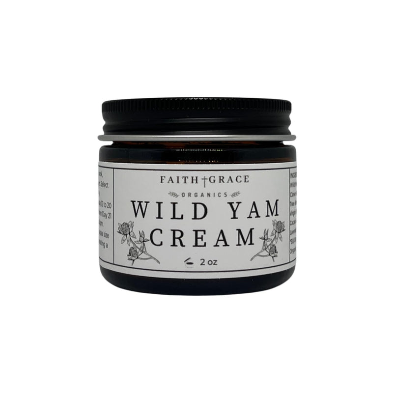 Faith and Grace Organics Organic Enriched Wild Yam Cream All Natural Made in the USA