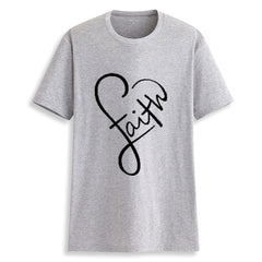 Women's Summer Fashion Cross Faith T-Shirt, Short Sleeve