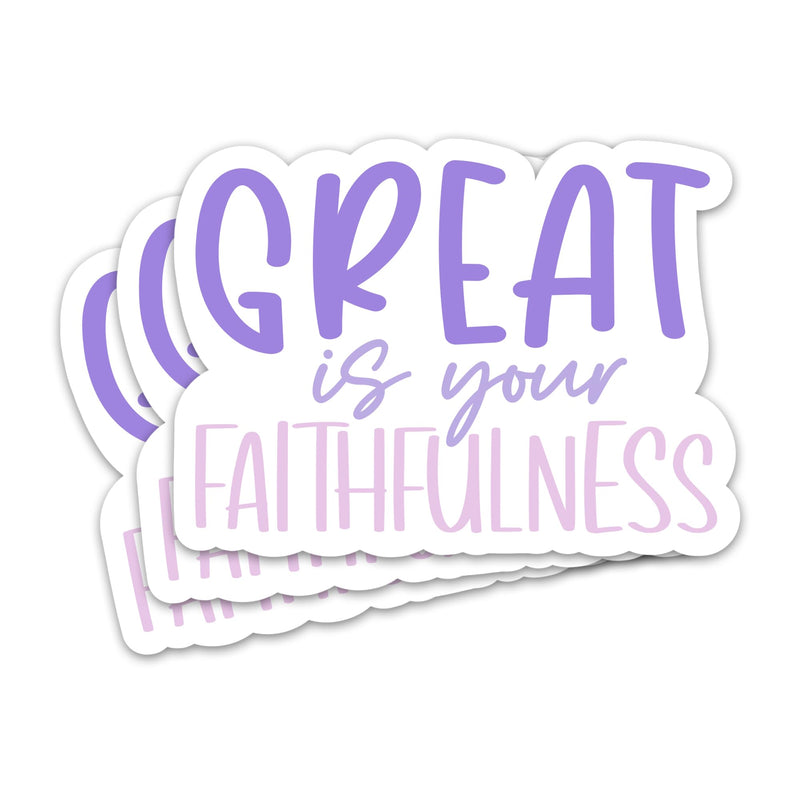 ZURRAM 3PCS Great is Your Faithfulness Christian Faith 3