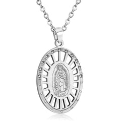 Creative Religious Faith Pendant Necklace - Stainless Steel