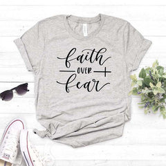 Faith Over Fear Loose Fit Short Sleeve T-Shirt