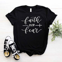 Faith Over Fear Loose Fit Short Sleeve T-Shirt