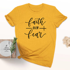 Faith Over Fear Loose Fit Short Sleeve T-Shirt