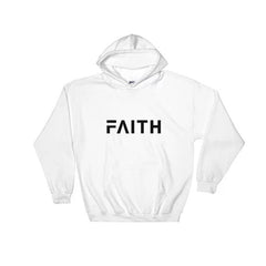 Autumn Winter Faith Letter Print Hooded Sweatshirt