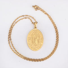 Creative Religious Faith Pendant Necklace - Stainless Steel