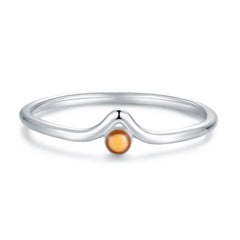 AMBCESSER Mustard Seed Ring 925 Sterling Silver Mountain Faith Stacking Rings Matthew 17:20 Christian Religious Inspirational Jewelry Gift (Mountain 9)