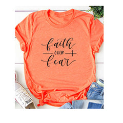 Faith Over Fear Loose Fit Short Sleeve T-Shirt